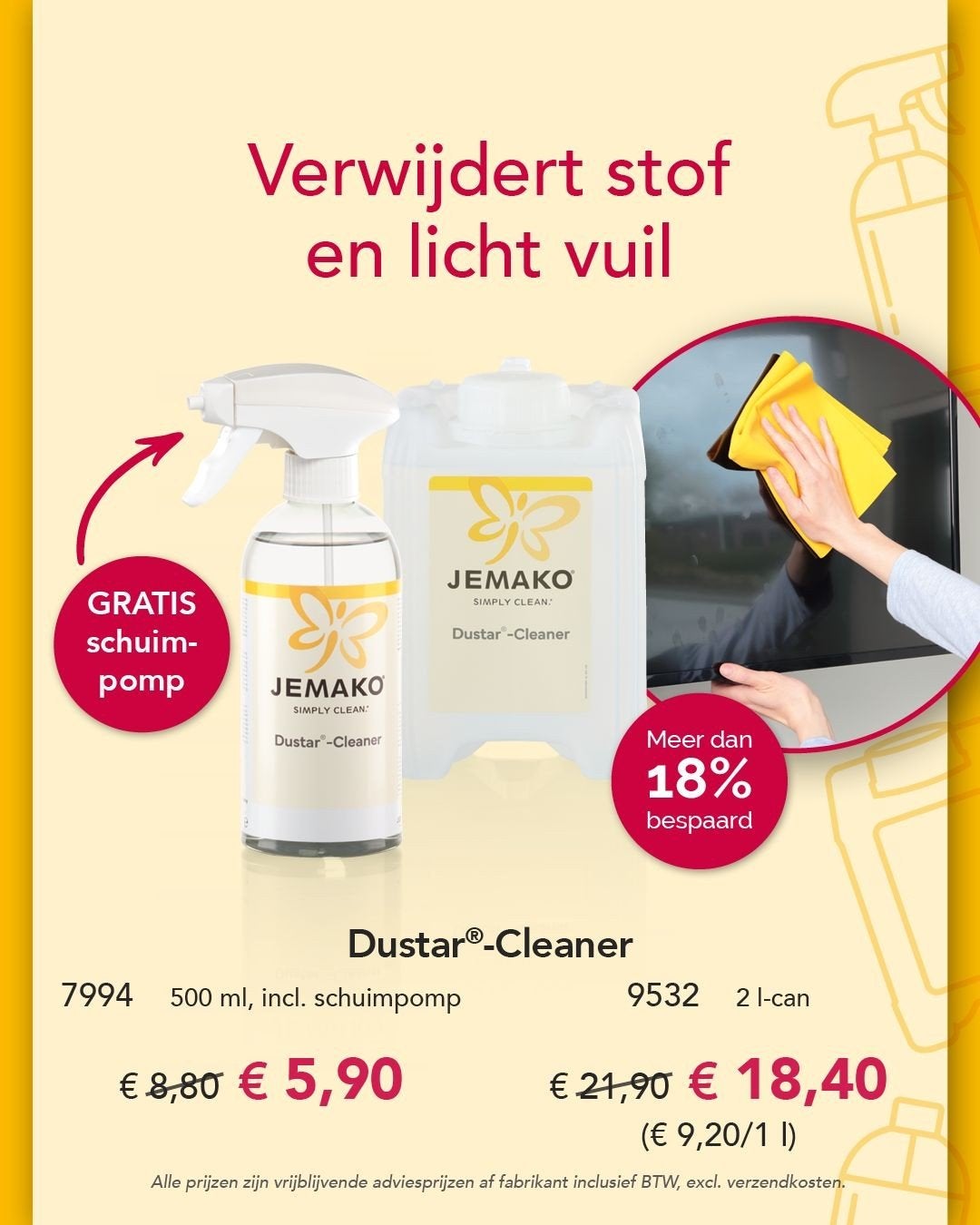 Jemako Schoonmaakadvies en Producten, Ophalen of Verzenden