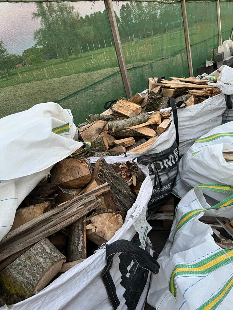 Populier haardhout, gezaagd/gekloofd, incl. bigbag, Tuin en Terras, Haardhout, Minder dan 3 m³, Ophalen of Verzenden, Overige houtsoorten