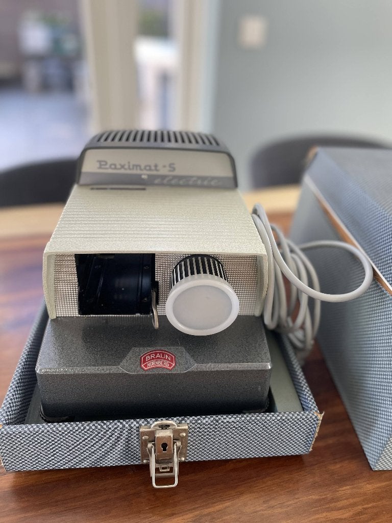 Vintage Dia projector Paximat S electric 1959, Ophalen, Gebruikt
