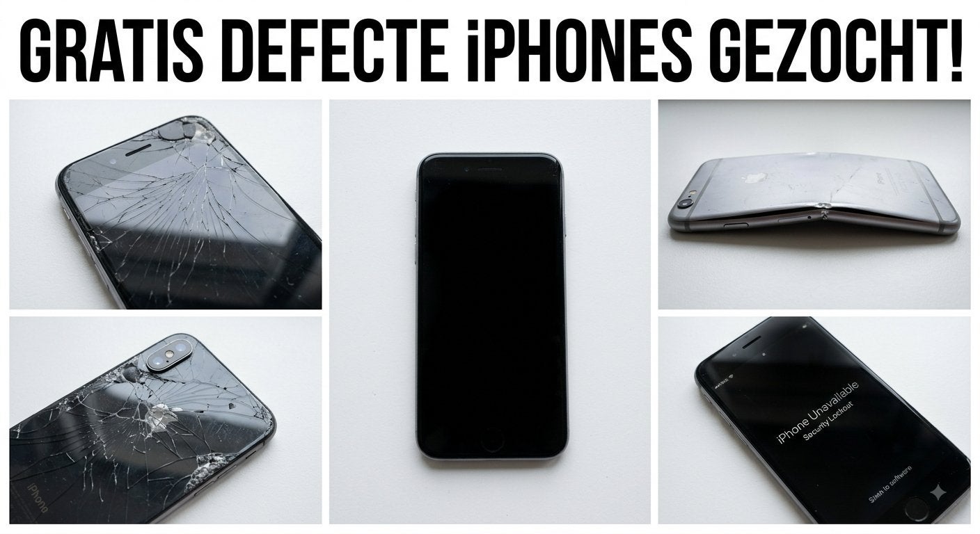 Gratis Defecte iPhones Gezocht!, Ophalen of Verzenden, Zo goed als nieuw, Zwart