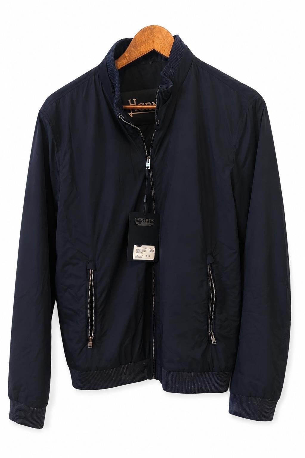 Herno Bomberjack - Nieuw met kaartjes maat L, Kleding | Heren, Ophalen of Verzenden, Nieuw, Maat 52/54 (L), Blauw