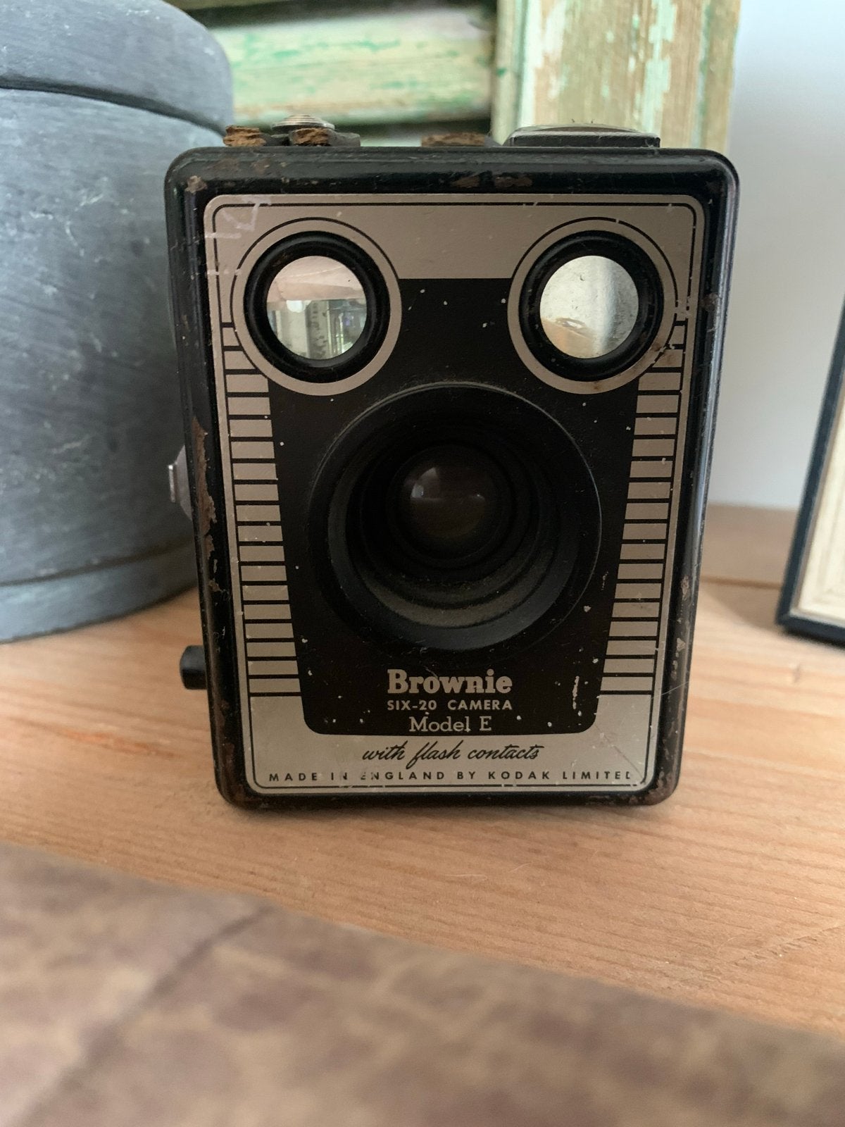 Kodak Brownie Six-20 Model E Camera Vintage, Ophalen of Verzenden, Gebruikt, Compact, Kodak