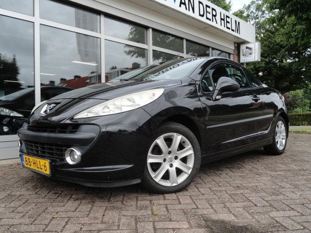 Peugeot 207 CC 1.6 VTi Airco/Cruise control, Gebruikt, Zwart, 4 cilinders, Cabriolet