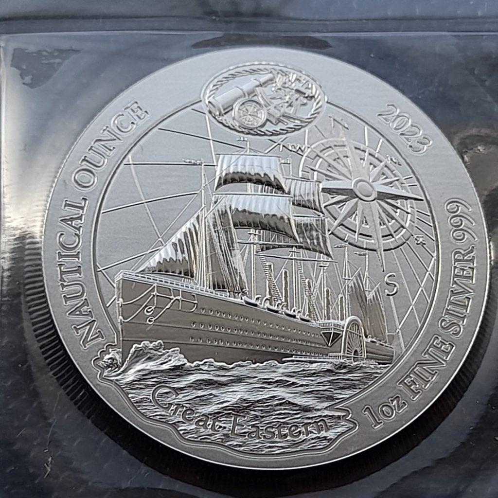 2023 Nautical - Great Eastern - 1oz silver BU, Ophalen of Verzenden, Overige landen