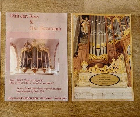Te Koop 4x  bladmuziek, Orgel, Ophalen of Verzenden, Zo goed als nieuw, Religie en Gospel