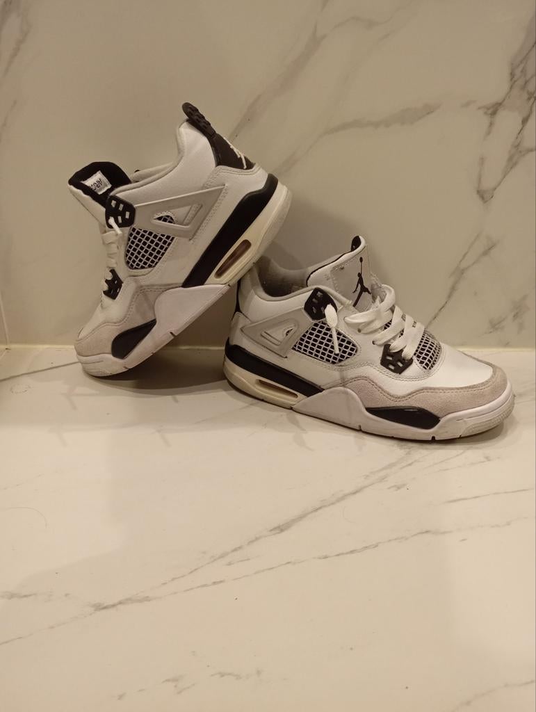 Nike Air Jordan 4 Retro 'Military Black' sneakers, Kleding | Heren, Schoenen, Ophalen of Verzenden, Gedragen, Zwart