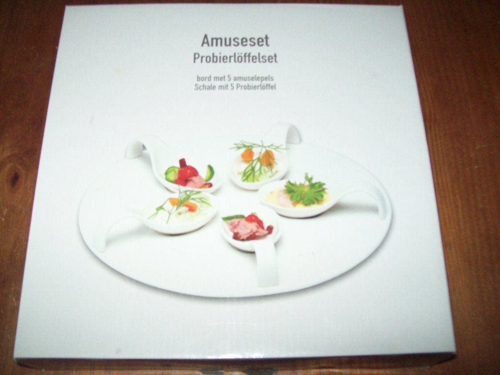 Amusebord : bord met lepels (nieuw), Huis en Inrichting, Keuken | Servies, Nieuw, Ophalen of Verzenden, Bord(en), Overige stijlen