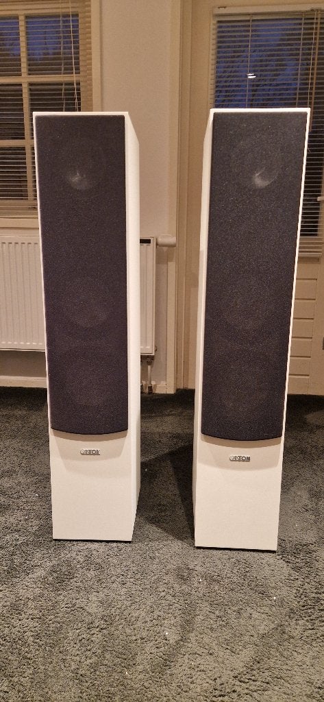 Canton vloerluidsprekers, Gebruikt, 120 watt of meer, Front, Rear of Stereo speakers, Ophalen