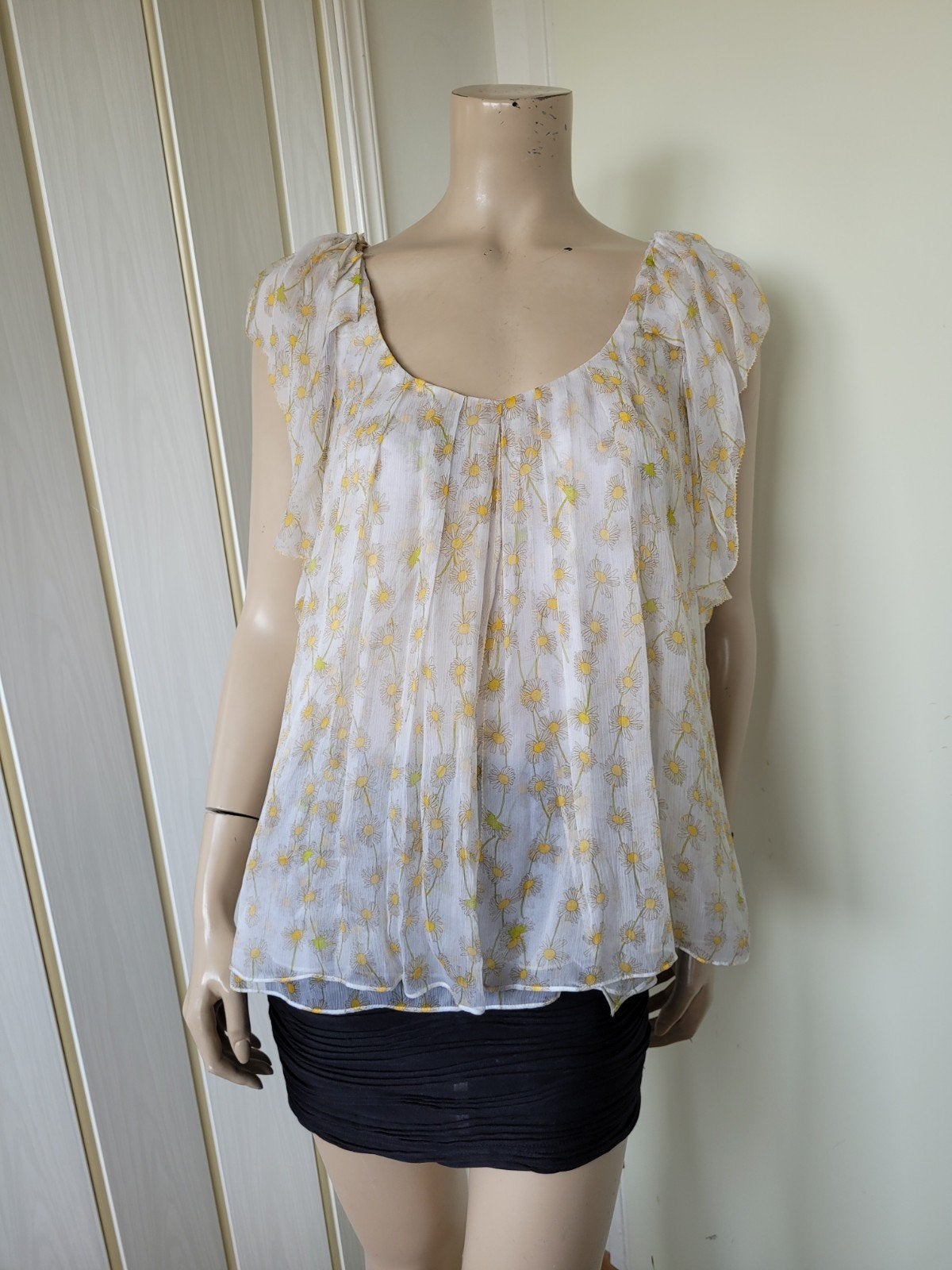 Diane von Furstenberg zijde silk shirt blouse maat 38/M, Maat 38/40 (M), Overige kleuren, Ophalen of Verzenden, Zo goed als nieuw