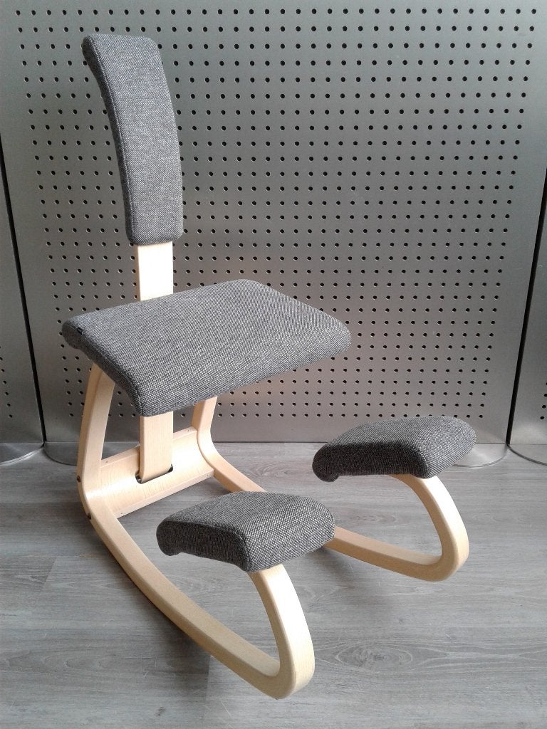 Variér (Stokke) Variable Balans met Rug (Grijs), Als Nieuw!, Ophalen of Verzenden, Zo goed als nieuw, Variér, Grijs