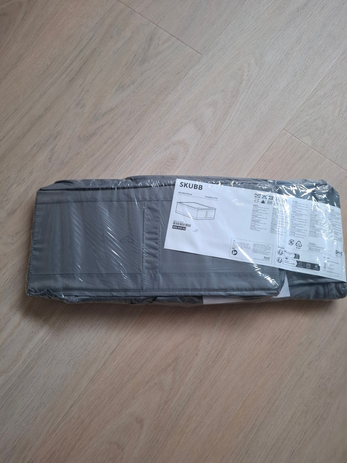 opbergen grijze IKEA Skubb opbergtas, Ophalen of Verzenden, Nieuw