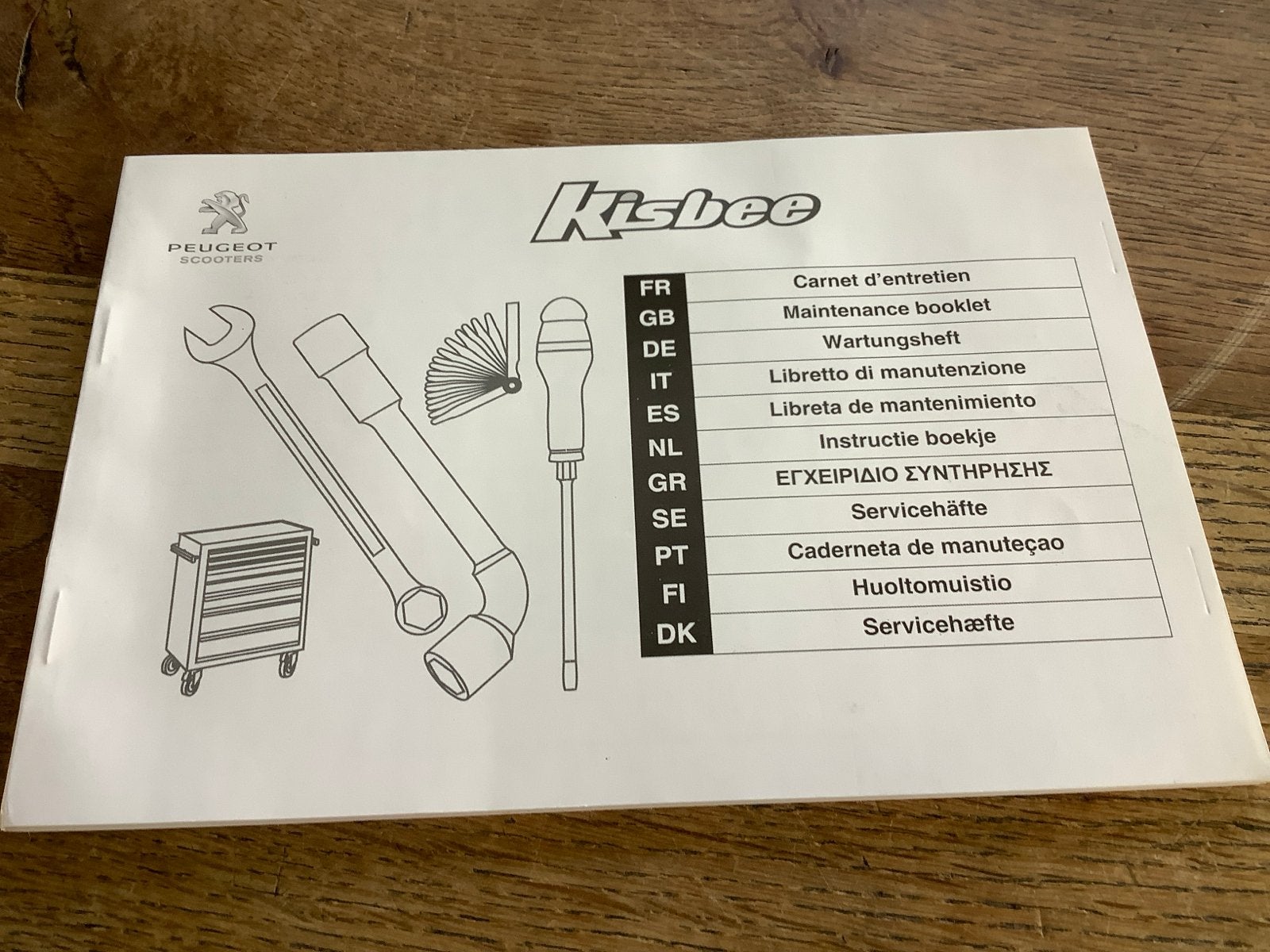 Peugeot Kisbee scooter onderhoudsboekje/handleiding. (29), Verzenden, Nieuw