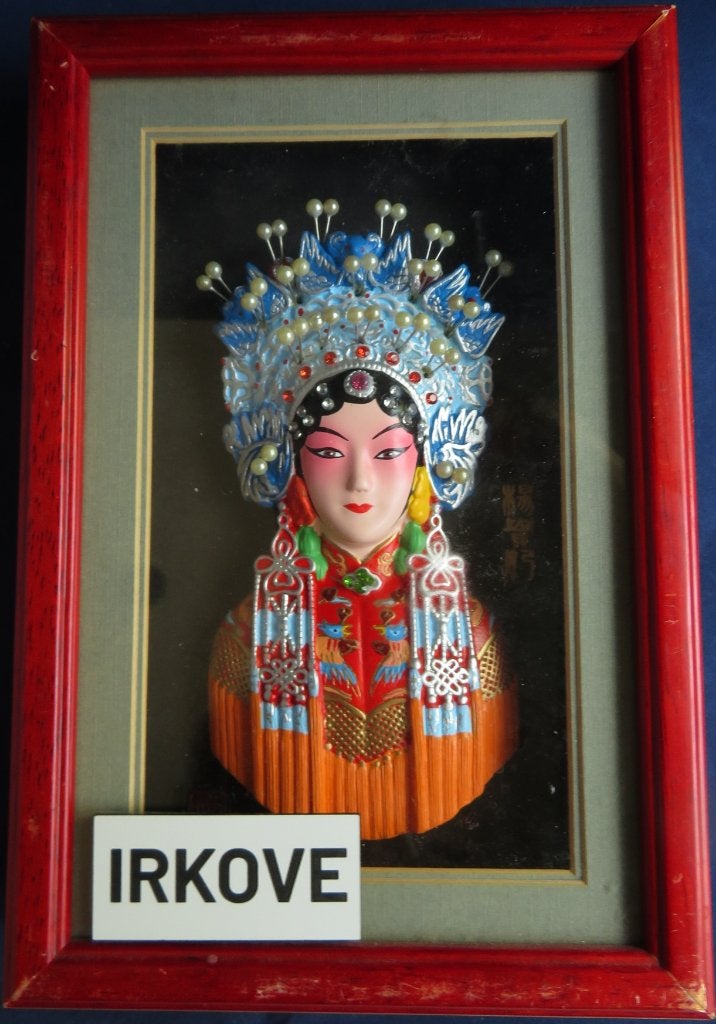 THEATER DAME CHINEES * Diorama *, Antiek en Kunst, Kunst | Niet-Westerse kunst, Ingelijst, Wanddecoratie, Verzenden, China