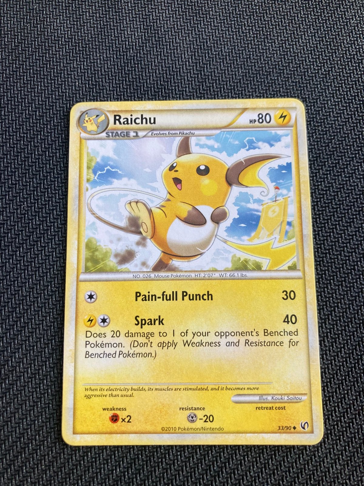 Pokemon kaart Raichu, Ophalen of Verzenden
