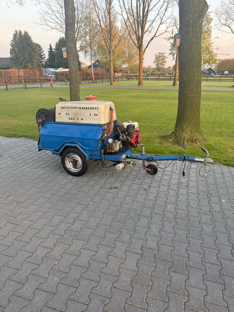 Riool Reiniger / Ontstopper op aanhanger, Zakelijke goederen, Machines en Bouw | Overig, Ophalen