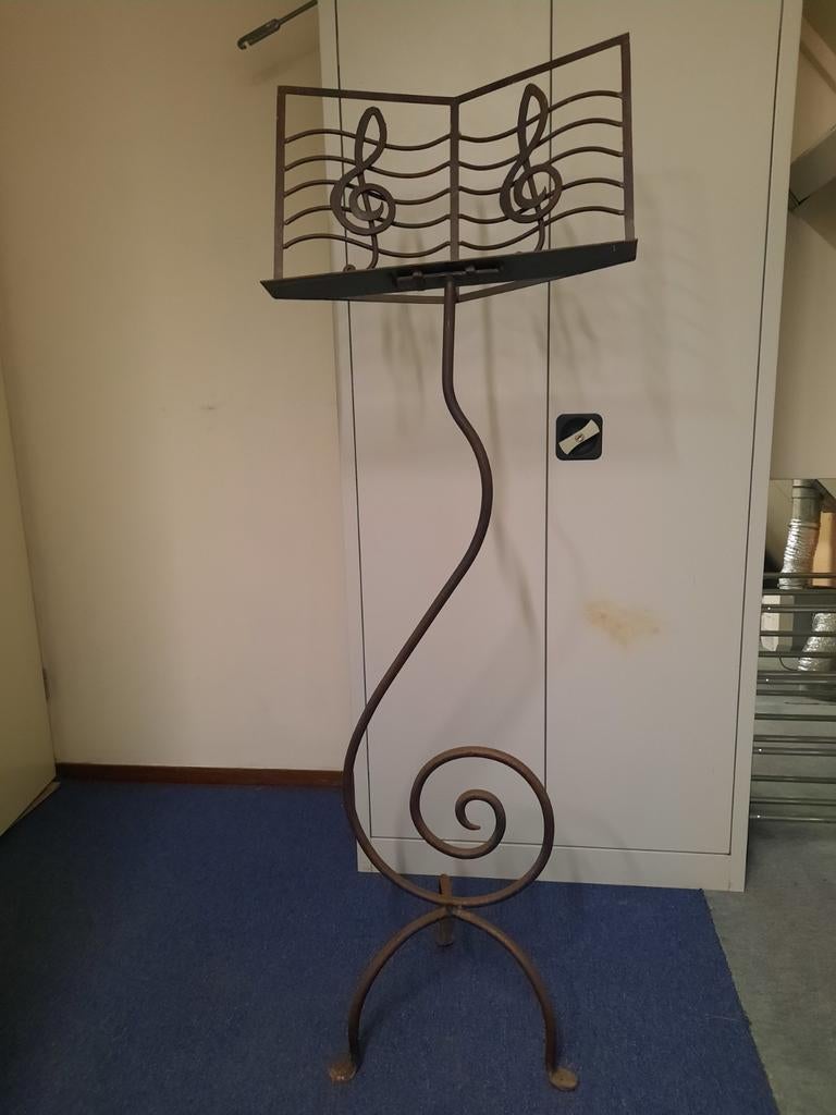 Decoratieve Muziekstandaard - Smeedijzeren Design, Ophalen, Gebruikt, Muziekstandaard, Overige instrumenten