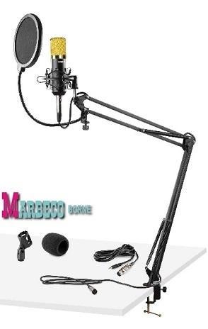 Studio condensator microfoon set, Popfilter, Tafelarm, Vonyx, Nieuw, Info@marbeco.nl, Studiomicrofoon