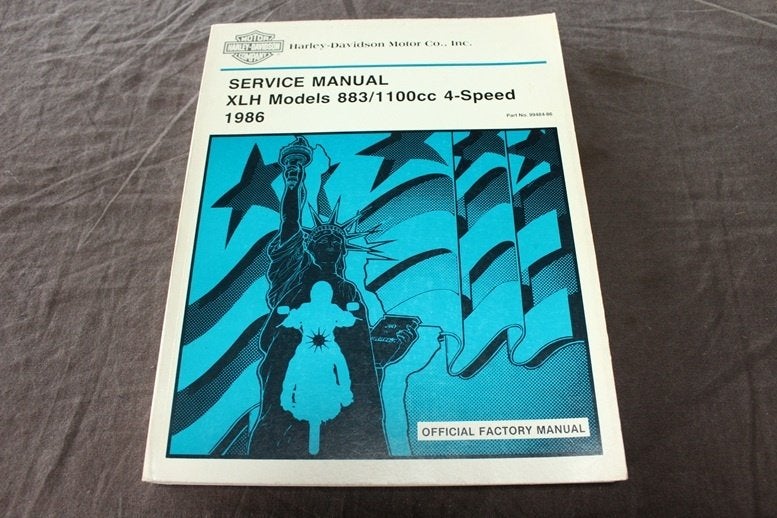 Harley Davidson XLH 883 1100 1986 motorcycle service manual, Ophalen of Verzenden, Harley-Davidson of Buell