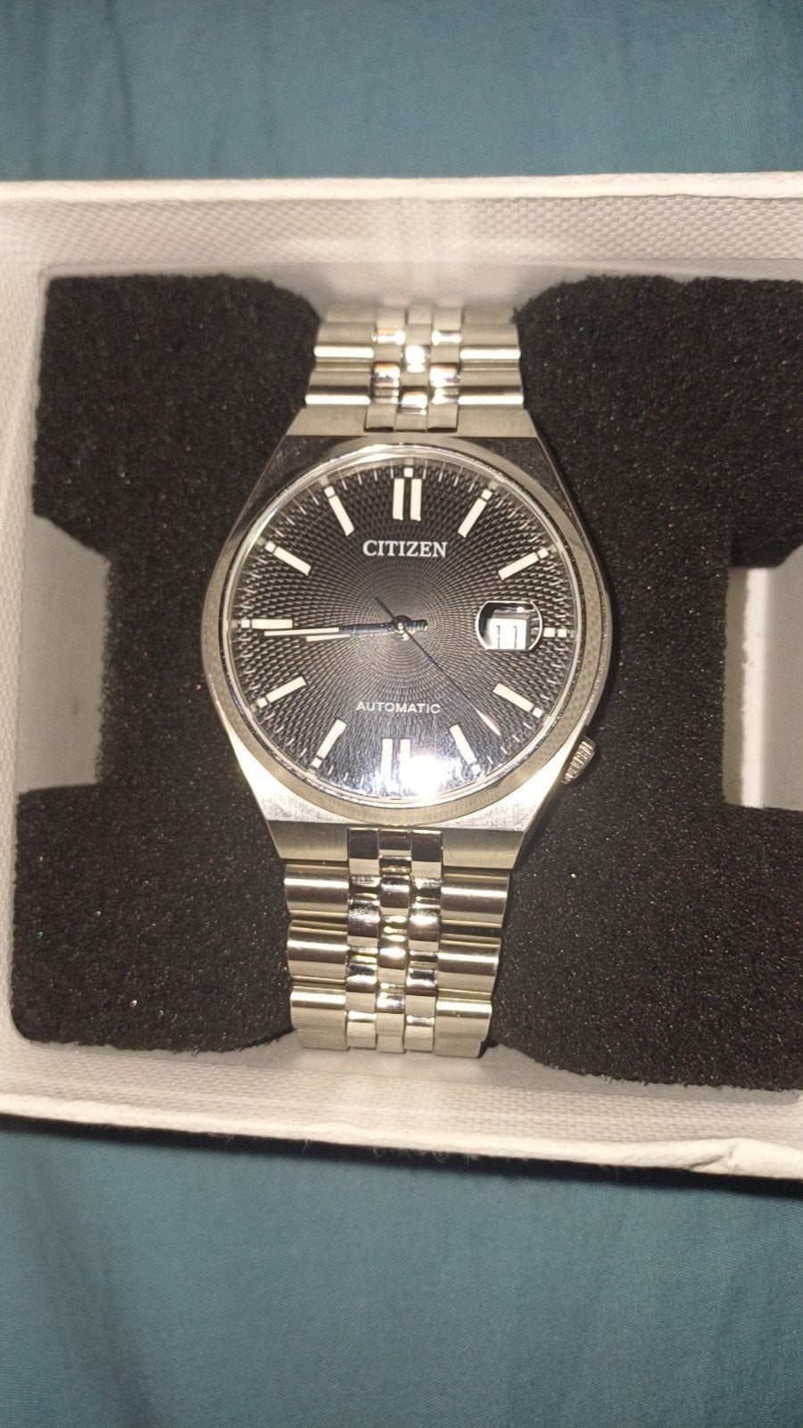 citizen heren horloge slechts 2 3 keer gedagen, Staal, Nieuw, Ophalen of Verzenden, Zilver