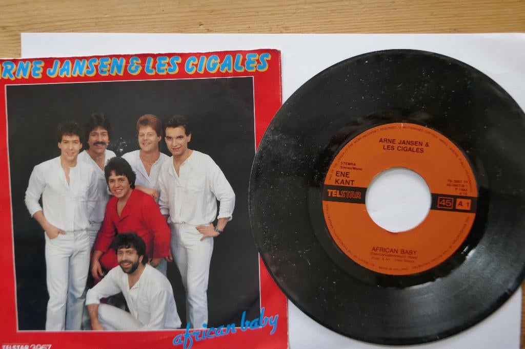 Single: Arne Jansen & Les Cigales – African Baby, Gebruikt, Overige formaten, 1980 - 1989, Ophalen of Verzenden