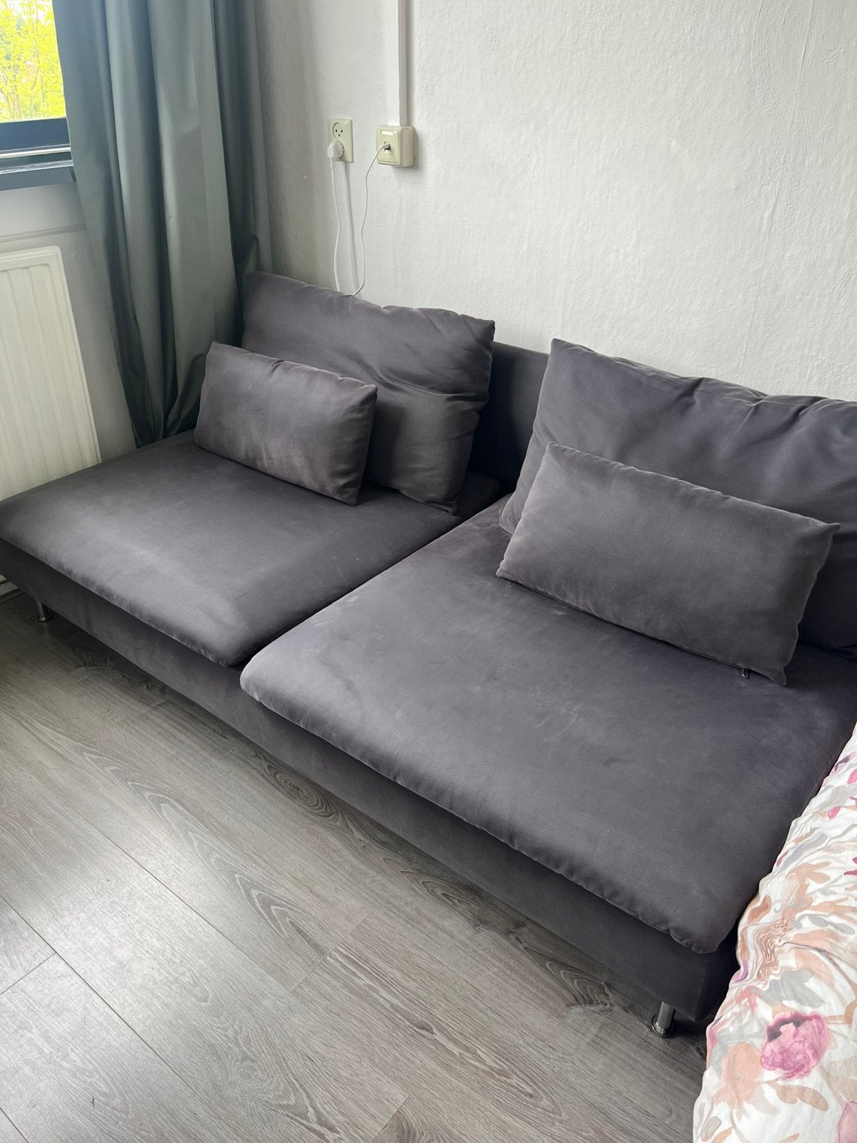 Ikea Soderhamn driezitsbank, Huis en Inrichting, Banken | Bankstellen, Ophalen, 75 tot 100 cm
