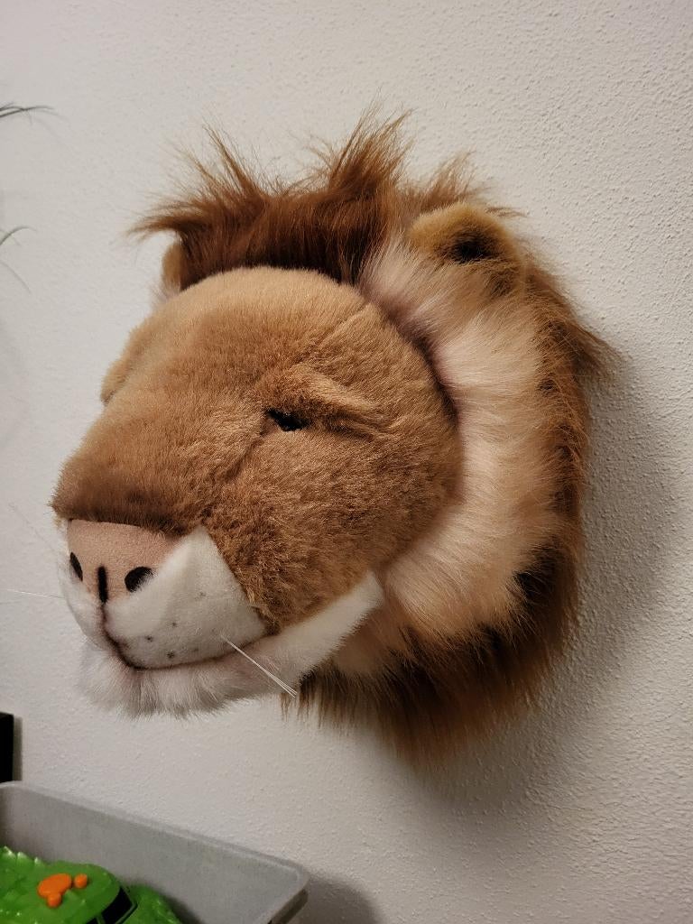 Jungle dierenkoppen voor aan de wand, Kinderen en Baby's, Kinderkamer | Inrichting en Decoratie, Ophalen of Verzenden, Zo goed als nieuw