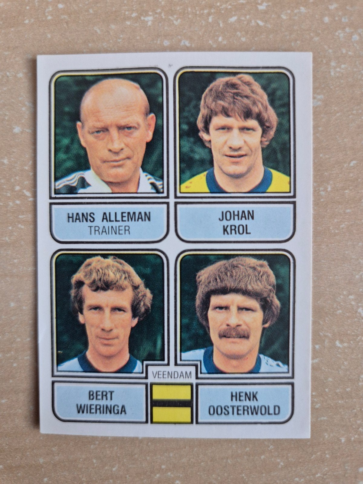 Panini Voetbal 82 Alleman Krol Veendam, Ophalen of Verzenden, Zo goed als nieuw, Poster, Plaatje of Sticker