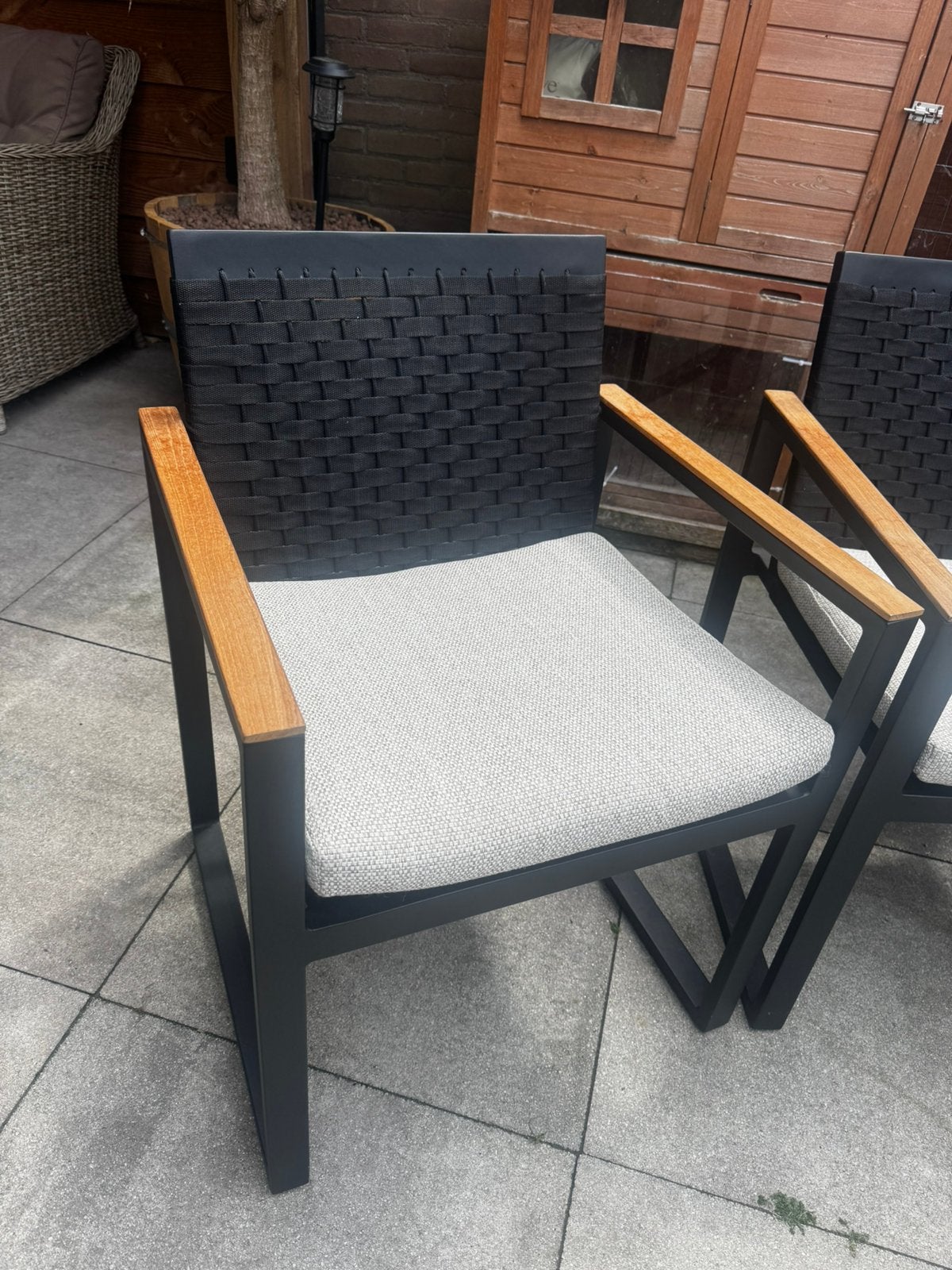 NIEUW! 4 prachtige tuinstoelen van Apple Bee - Dominica, Ophalen, Nieuw, Aluminium