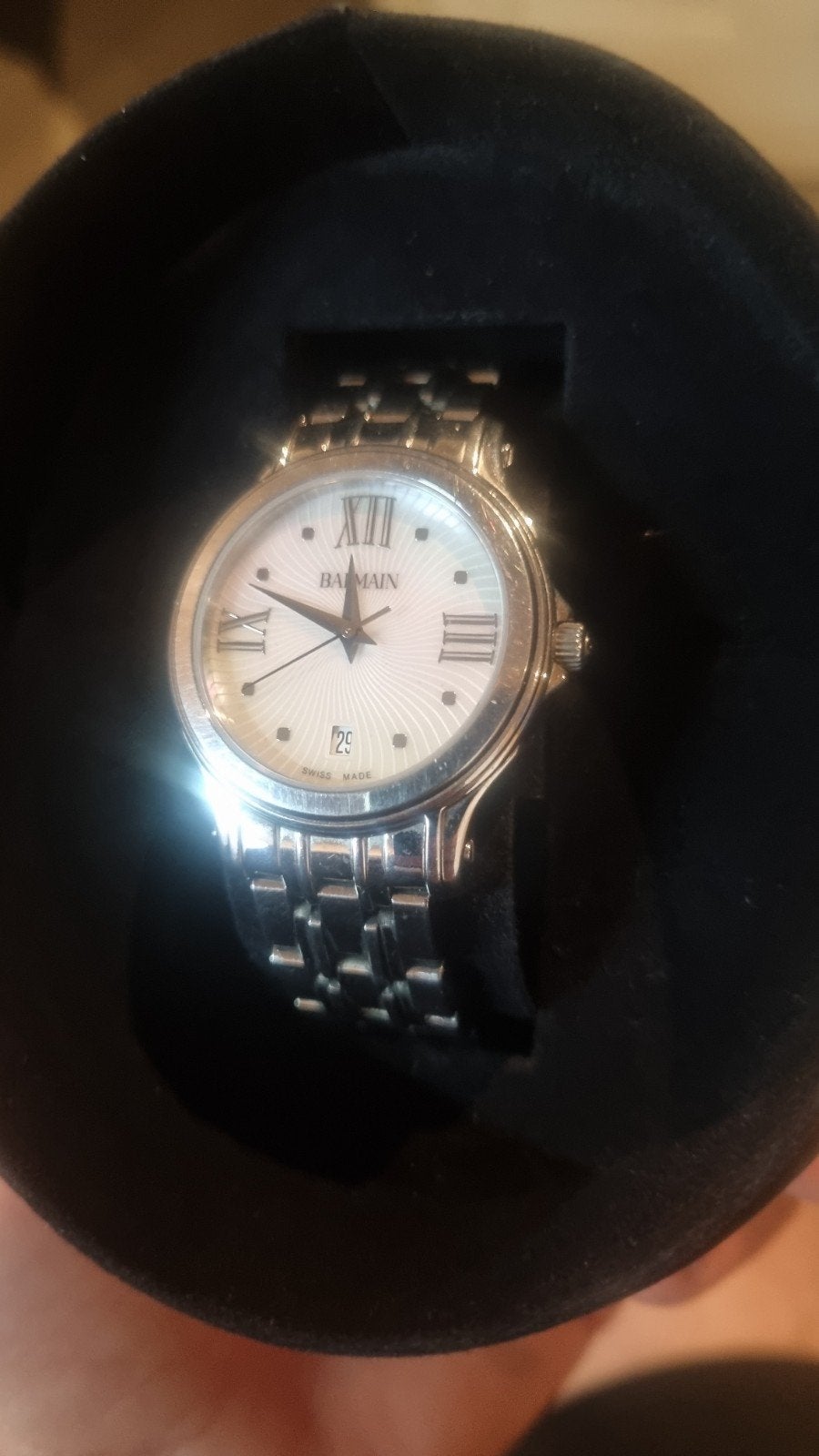 Balmain Swiss Made Horloge - Zo goed als nieuw, Overige merken, Staal, Staal, Polshorloge