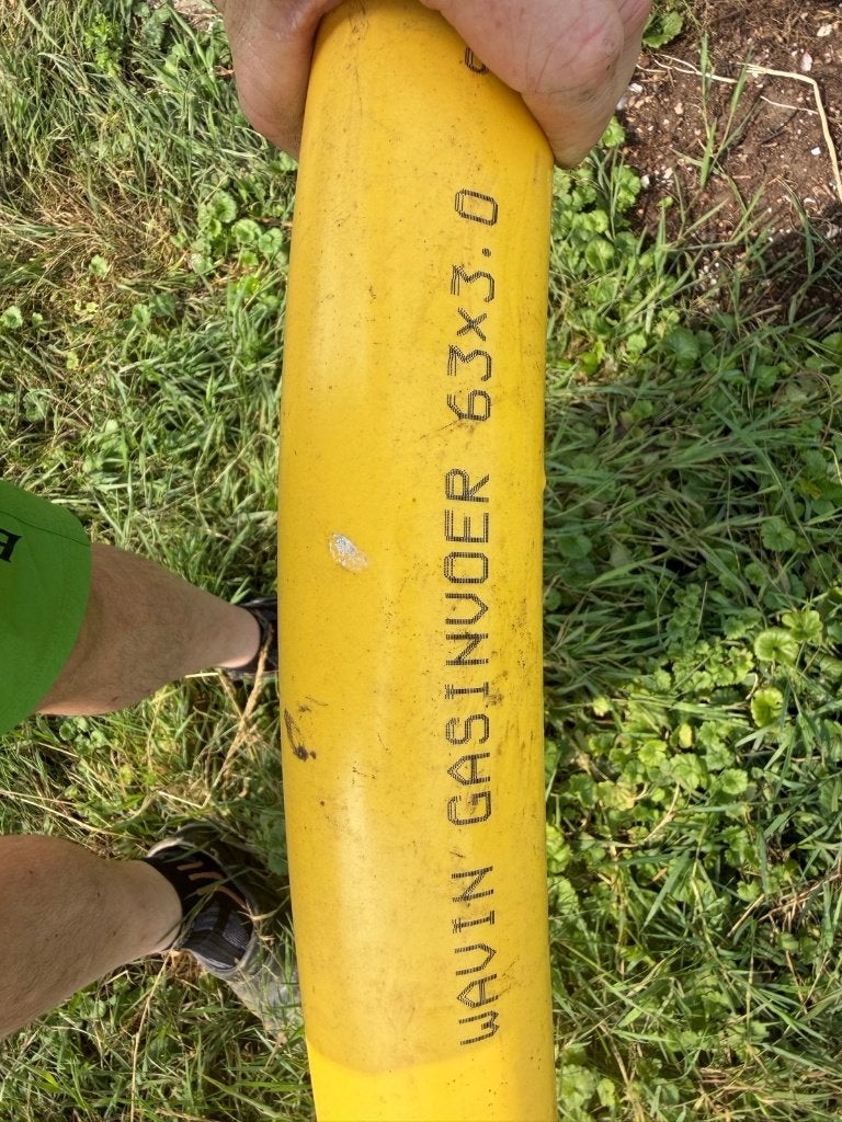 Wavin Doorvoerbocht 63mm Geel Gasleiding, Doe-het-zelf en Verbouw, Ophalen of Verzenden, Nieuw