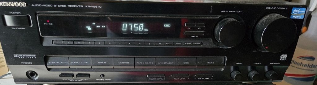 kenwood tuner versterker type kr-V5570 en  boxen, Ophalen, Gebruikt, Overige merken