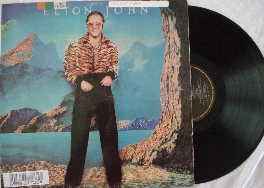 Elton John - Caribou, LP, Gebruikt, Ophalen of Verzenden, 12 inch