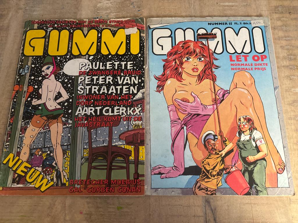 Gummi stripboeken - Peter van Straaten & Moebius, Meerdere stripboeken, Ophalen of Verzenden, Gelezen