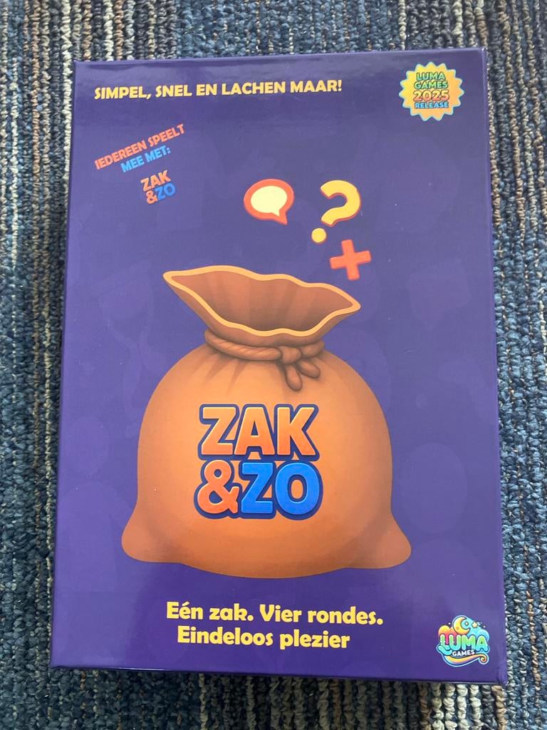 Zak & Zo - Het hilarische partyspel voor jong en oud!, Drie of vier spelers, Ophalen of Verzenden, Nieuw