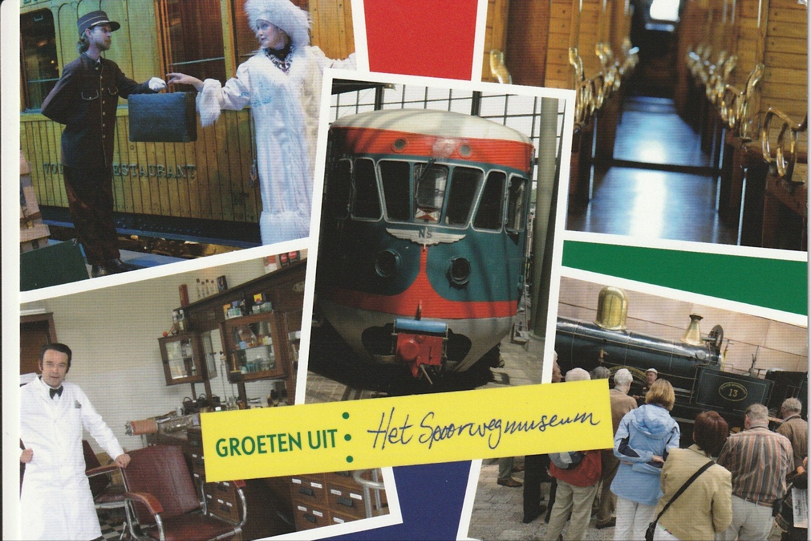 GROETEN UIT HET SPOORWEGMUSEUM UTRECHT PLUS DAG IMPRESSIES, Verzamelen, Ansichtkaarten | Nederland, Ophalen of Verzenden, 1980 tot heden