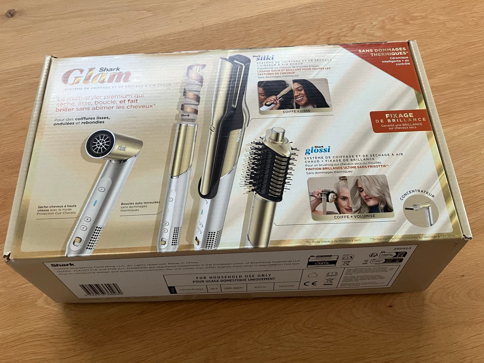 Shark Glam Styler: Föhn, krultang, stijltang & borstel in éé, Ophalen of Verzenden, Nieuw, Haarverzorging