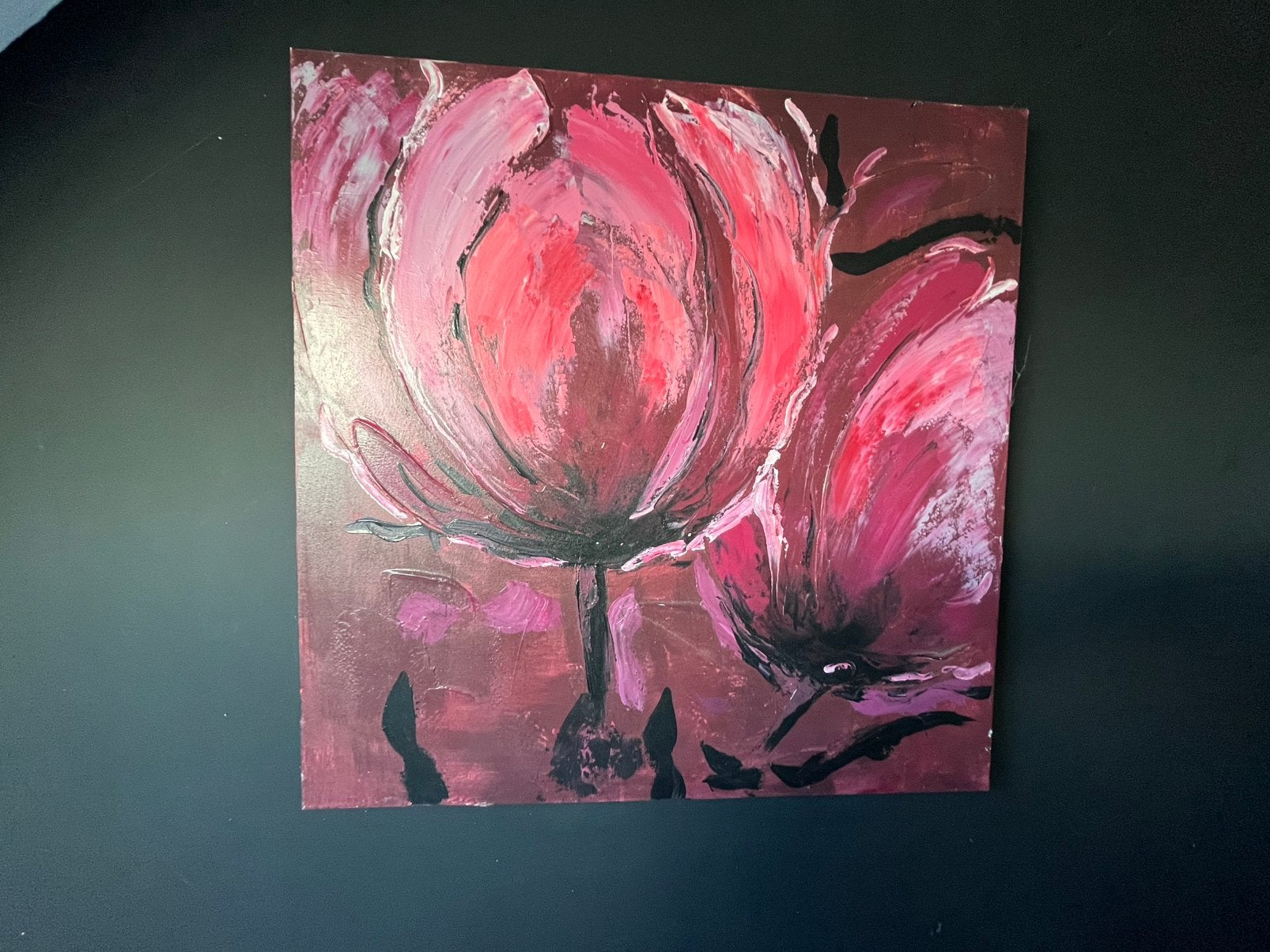 Mooi schilderij. 80x80 cm., Ophalen of Verzenden