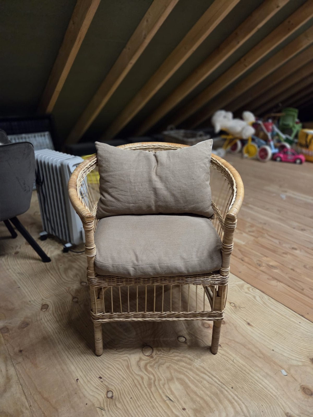 Tine K rotan stoel, Tuin en Terras, Tuinstoelen, Ophalen, Zo goed als nieuw, Rotan