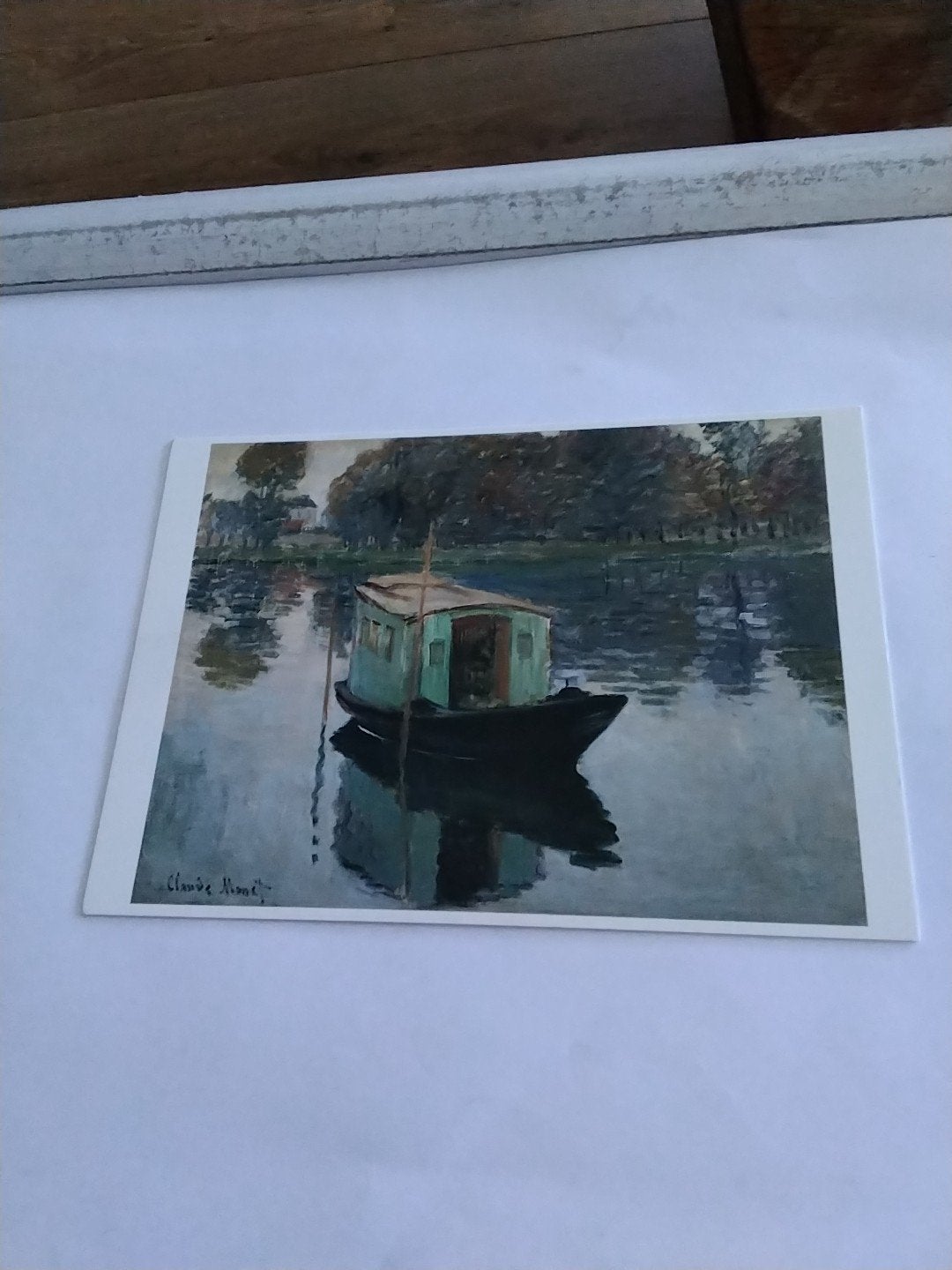Monet's Studioboot - Kröller-Müller Museum reproductie, Ophalen of Verzenden