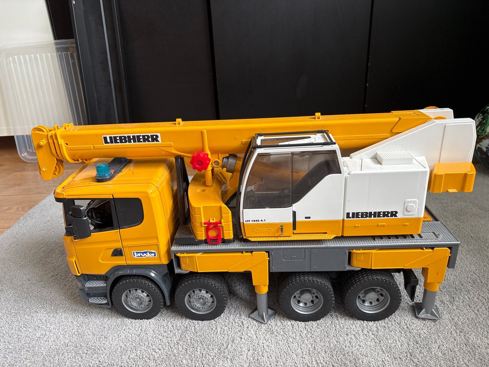 Bruder Liebherr Scania Kraanwagen Speelgoed, Ophalen of Verzenden, Gebruikt