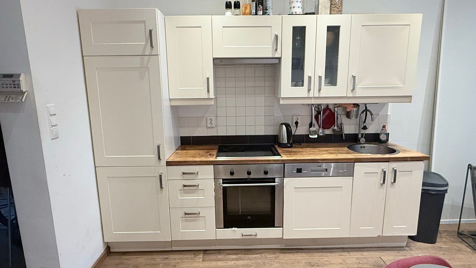 Gratis op 20 augustus op te halen gebruikte keuken, Ophalen, Gebruikt, Enkelwandige keuken, Hout