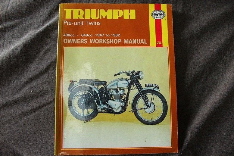 Triumph pre unit 1947 1962 werkplaatsboe 5T 6T T100 T120 TR6, Ophalen of Verzenden, Triumph
