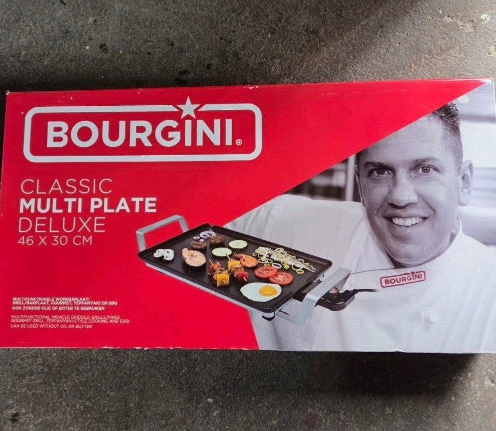 Bourgini Classic Multi Plate Deluxe Grillplaat 46x30 cm, Ophalen of Verzenden, Nieuw