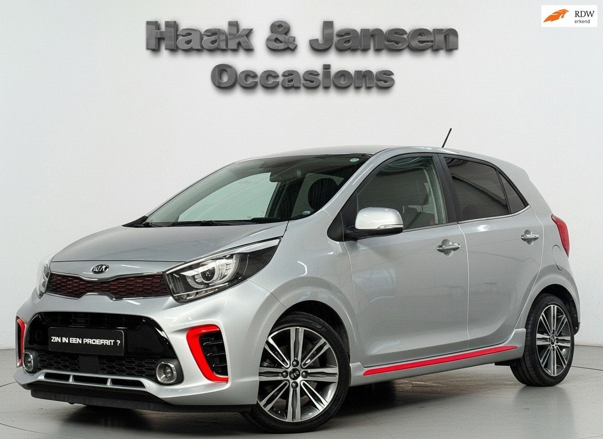 Kia Picanto 1.0 CVVT / GT-Line / Carplay / Leder / Stoelverw, Voorwielaandrijving, Gebruikt, 4 stoelen, Origineel Nederlands