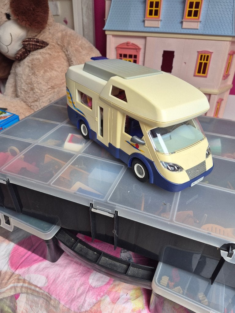Playmobil 4859 – Grote Luxe Familie Camper(99%COMPLEET!), Gebruikt, Complete set, Voertuig, Ophalen of Verzenden