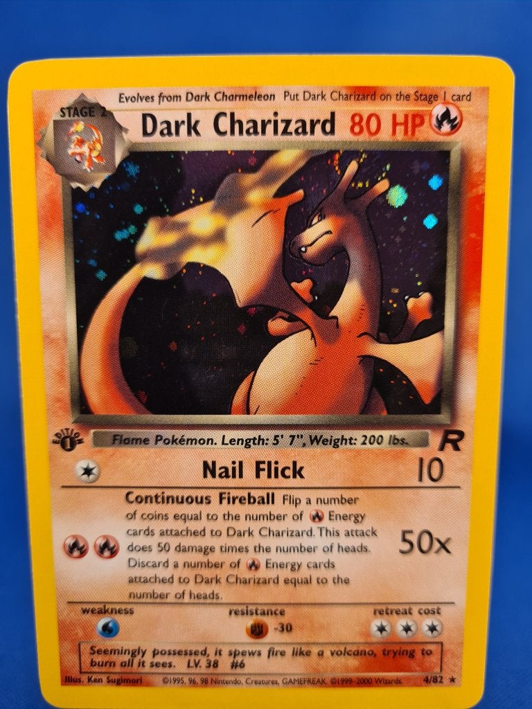 Dark Charizard 4/82 - Team Rocket (1st edition), Verzenden, Gebruikt