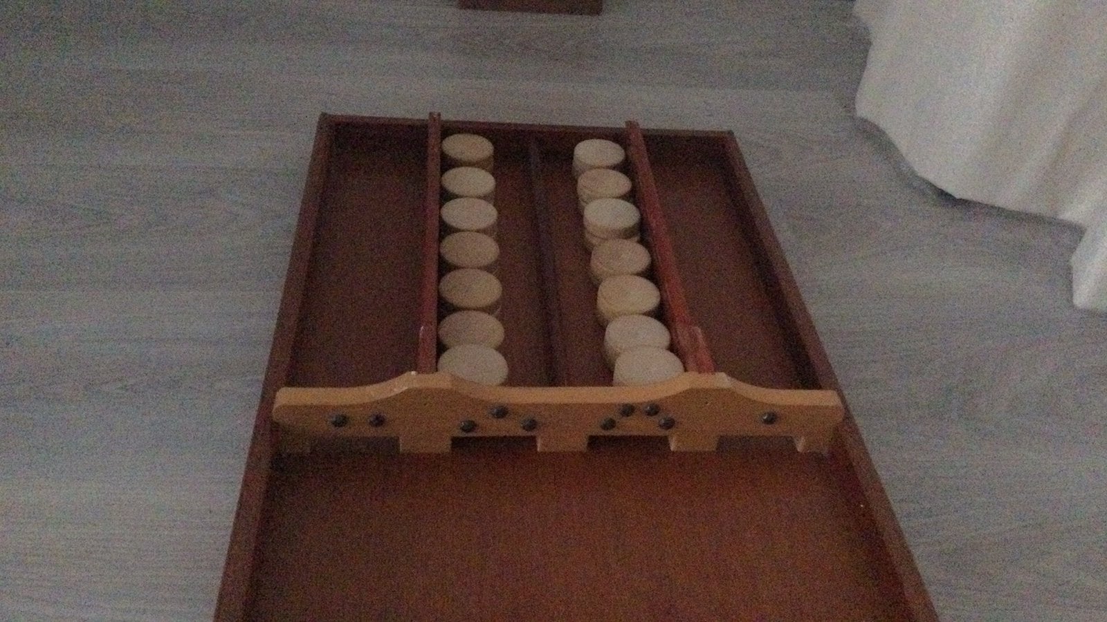 Sjoelbak HoMas, Hobby en Vrije tijd, Gezelschapsspellen | Bordspellen, Ophalen, Gebruikt
