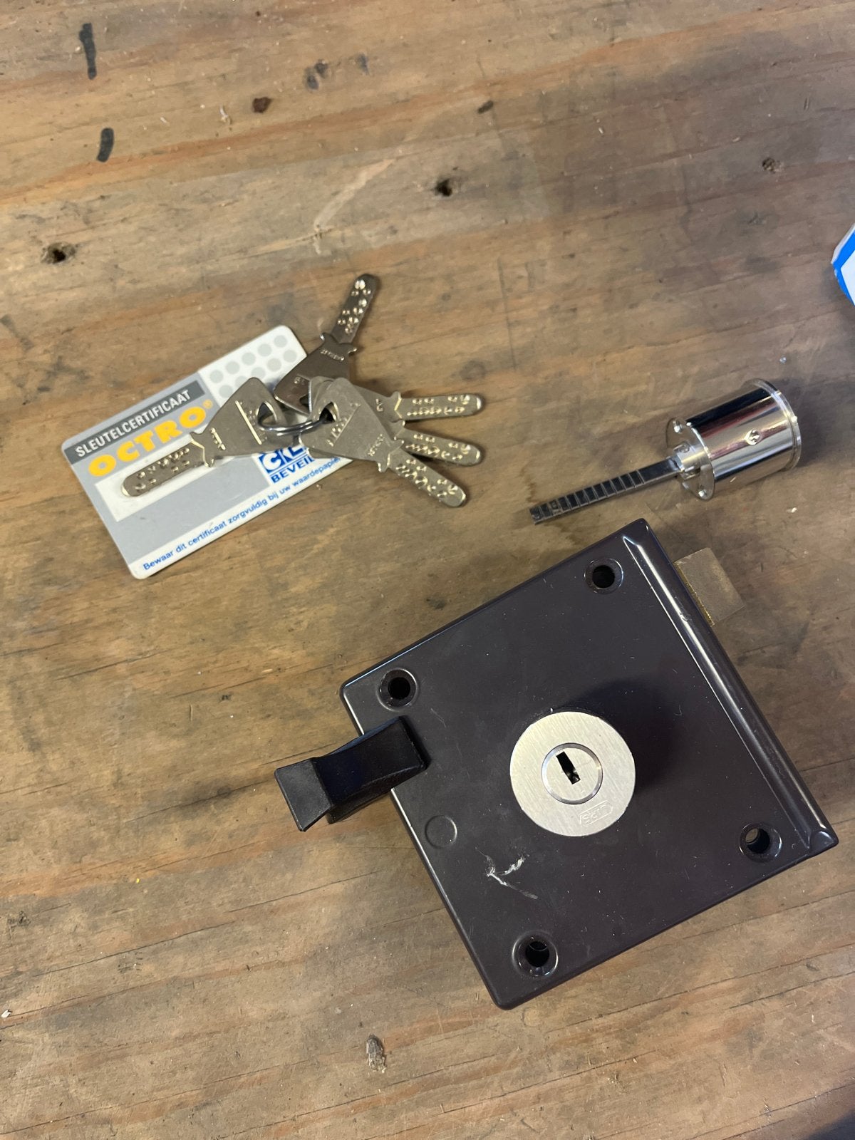 Lips Sloten Opbouwslot met cilinder en sleutels, Ophalen, Nieuw, Overige materialen, Slot