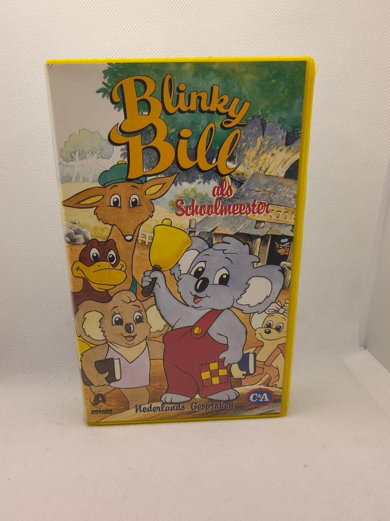 Blinky bill als schoolmeester VHS, Alle leeftijden, Ophalen of Verzenden, Zo goed als nieuw