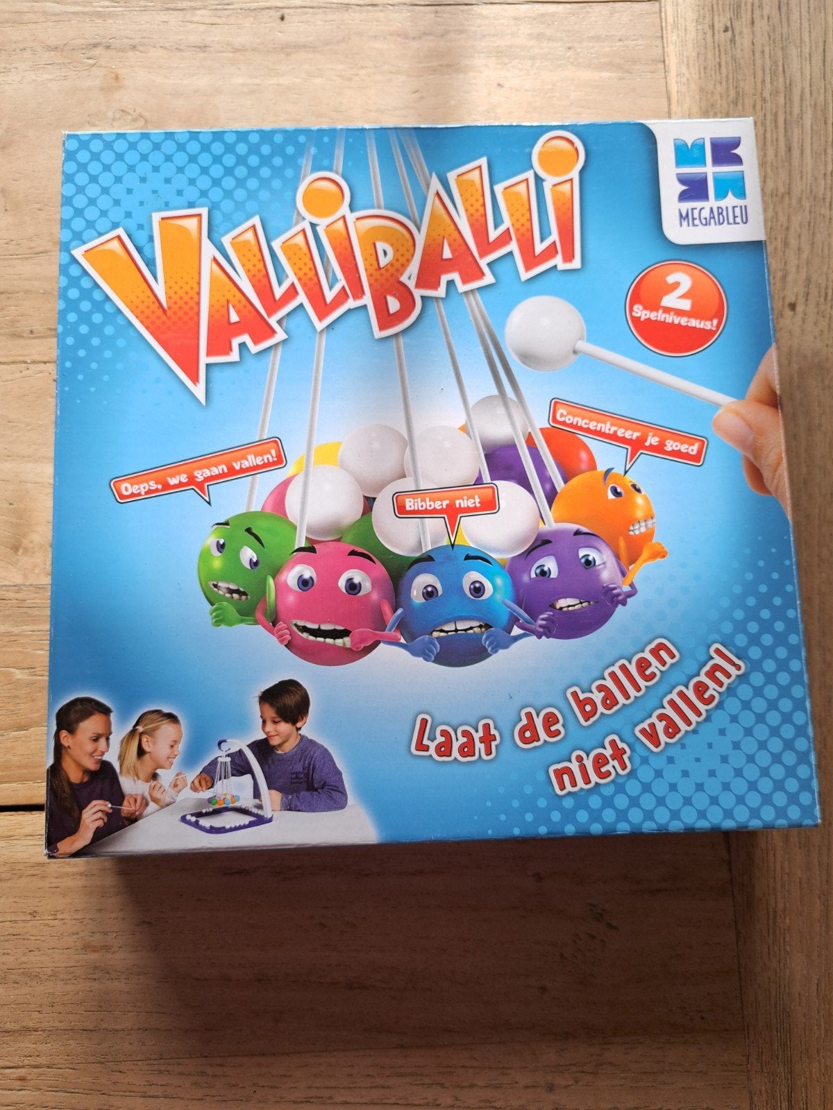 Valiballi spel - Laat de ballen niet vallen!, Een of twee spelers, Ophalen of Verzenden, Zo goed als nieuw, Megableu